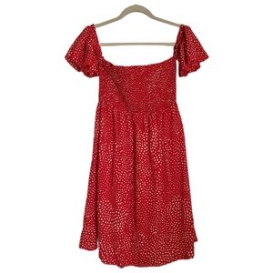 Beachsissi Dress S Small Red White Polka Dot Sleeveless
